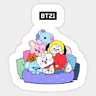 bt21 bts exclusive design 5 Sticker